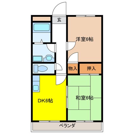 ハピネス光の物件間取画像